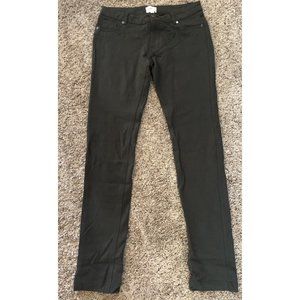 TIMING ~ Skinny Ankle Jeans ~ Size Large ~ Dark Olive Color ~ 28” Waist